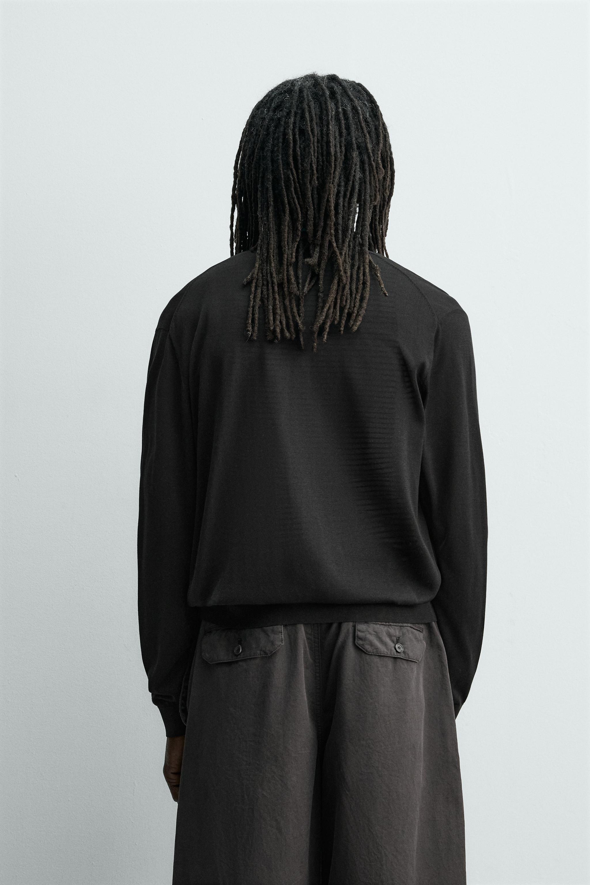 CARDIGAN 100% SOIE AARON LEVINE X ZARA